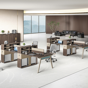 Executie Workspace Estación de trabajo de oficina para 4 personas Escritorio de partición Muebles de oficina Cubículo Estación DE TRABAJO modular Mesa de computadora - Product Image 2