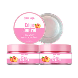 Özel etiket aşırı tutun şeftali kokusu kenar kontrolü aşırı tutun güçlü tutun hiçbir pul kenar kontrolü için örgü jel bebek saç - Product Image 3