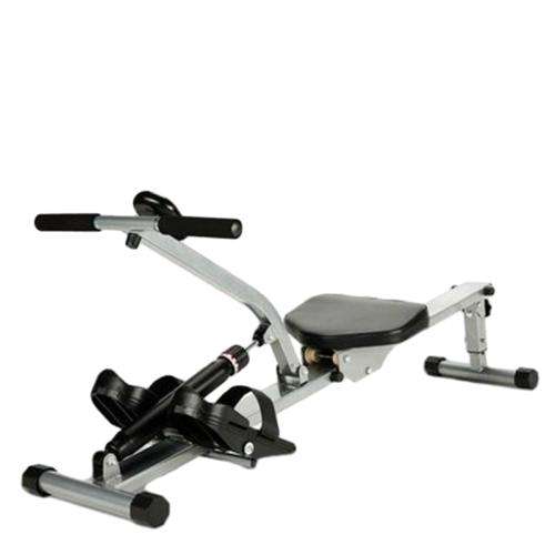 Single bar hydraulic rowing machine