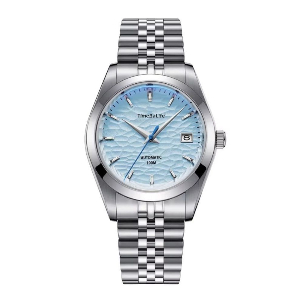 Steel-band Blue-dial