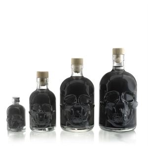100毫升500毫升750毫升创意骷髅头恶魔头怪物头酒龙舌兰酒伏特加倾析器玻璃瓶