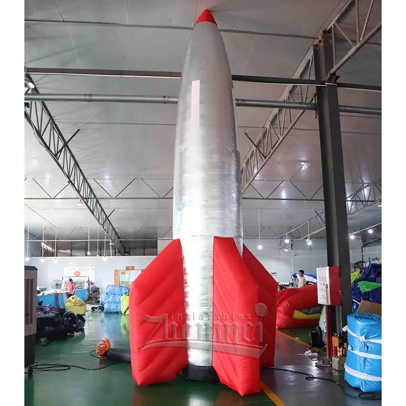 Zhenmei 6M tên lửa khổng lồ Inflatable tùy chỉnh 20ft quảng cáo Inflatable Rocket cho tổ chức sự kiện