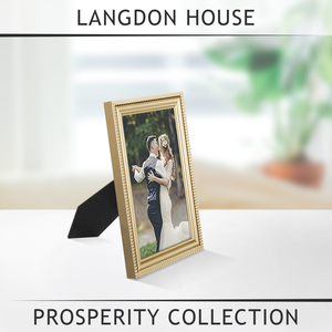 Customized PS 4x6 5x7 <strong>8X10</strong> Gold Photo <strong>Frame</strong> Unbreakable Plastic Family Picture <strong>Frame</strong> for Desk - Product Image 3