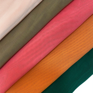 YX2403 Multicolor 20D 60gsm Knit Nylon Spandex tela de malla elástica Suave 4 vías elástico Power Net tela para vestido sujetador ropa interior - Product Image 4
