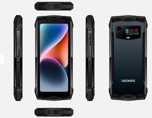 <strong>DOOGEE</strong> Smini 4.5 Inch Global Version Innovative Rugged Smartphone with 4G LTE Android 13 NFC Fingerprint Face ID Rear Display - Product Image 3