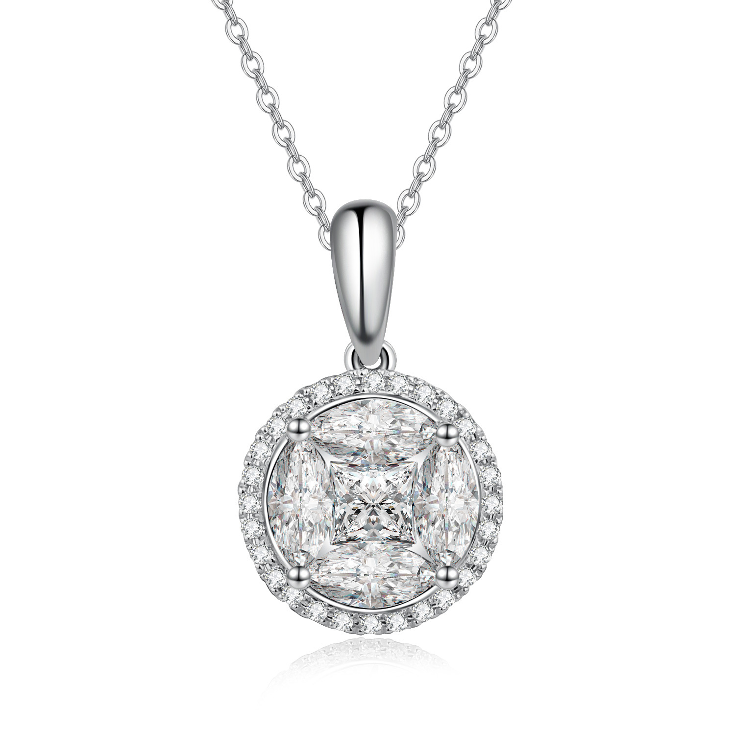 18K White Gold