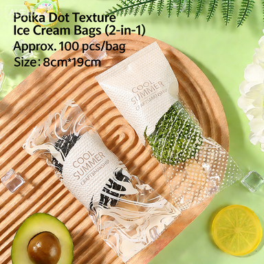 Borsa per gelato con texture a pois