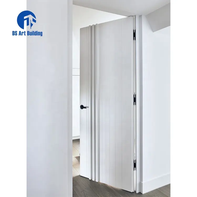 DS Nueva habitación interior a prueba de agua diseño de la puerta impermeable WPC puertas de madera maciza Diseño de baño moderno Puerta Interior WPC