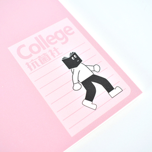 Cuaderno A5 antibacteriano ecológico, 80 hojas con lazo para bolígrafo, Impresión de logotipo personalizado para escuela, oficina y uso doméstico - Product Image 5