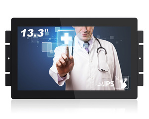 FEELWORLD 13.3 inch Open Frame Multi-touch capacitive touchscreen <strong>monitor</strong> industrial <strong>LCD</strong> Display <strong>with</strong> HDMI DVI VGA <strong>input</strong> - Product Image 1