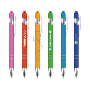Promotional <strong>2</strong> in 1 <strong>Stylus</strong> Ballpoint <strong>Pen</strong> With Soft Rubber Touch Screens Cheap Custom Logo for Mobile Phone Ball Point - Product Image 2