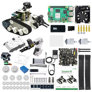 Coche RC educativo Transbot SE con brazo robótico 3 DOF y Cámara 2 DOF basada en ROS para Jetson NANO Raspberry Pi 5