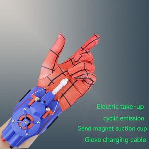 スパイダーメンズウェブシューターMLレジェンドスパイダーマンネットワーク電気ランチャーグローブおもちゃマンガ置物コスプレ小道具子供のためのギフト