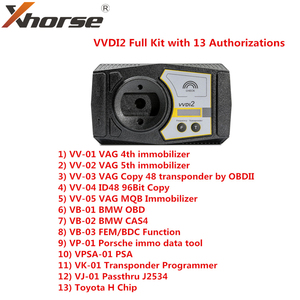 Xhorse VVDI2 Full Kit mit 13 Berechtigungen OBD48 96 Bit 48 Clone MQB für BMW FEM/BDC Funktion VVDI2 Vollversion - Product Image 2