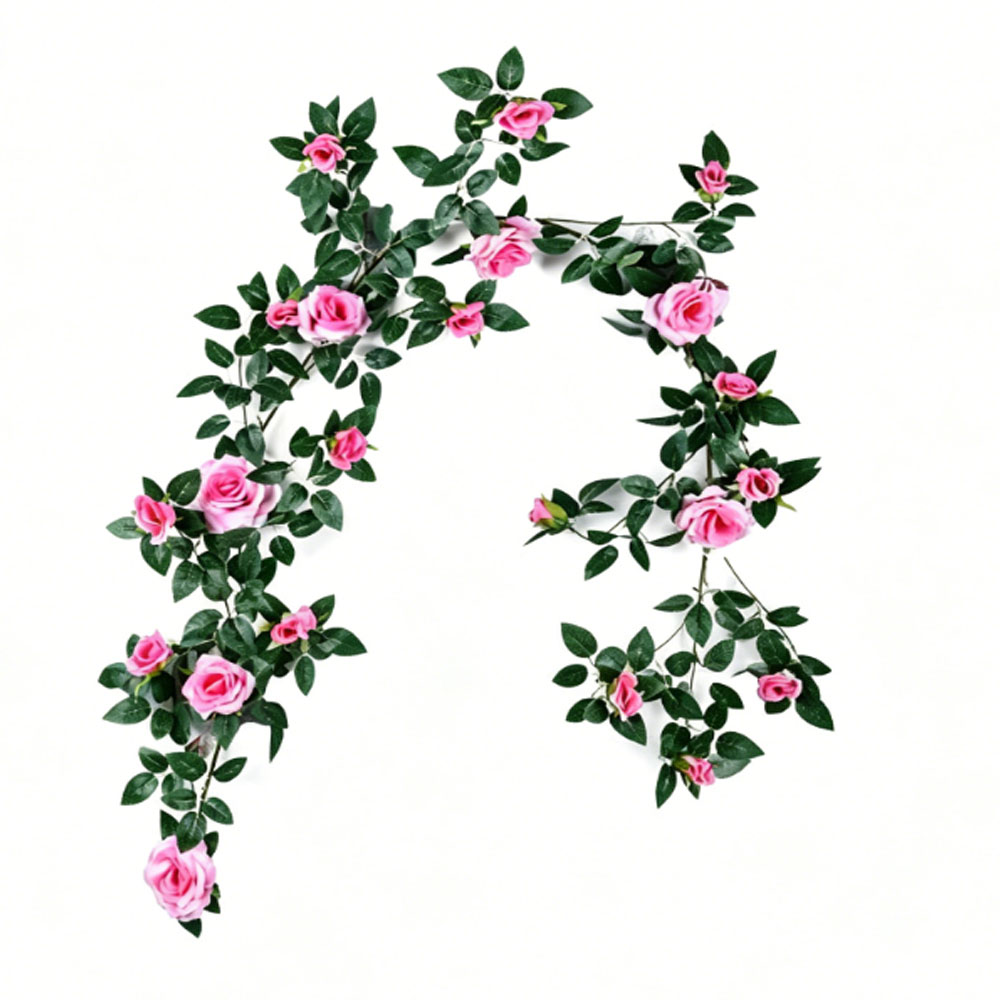 Vigne fleurie rose foncé 1