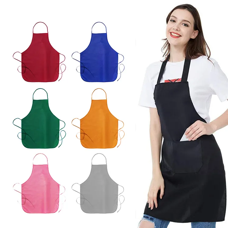 Tablier de cuisine imprimé personnalisé pour Chef, Sublimation imperméable en coton et Polyester, ensemble de logos