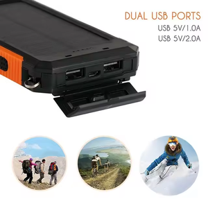 Toptan 2025 çoklu arayüz kablo ile 20000mah kablosuz şarj güneş açık Powerbank taşınabilir mobil güç bankası - Product Image 6