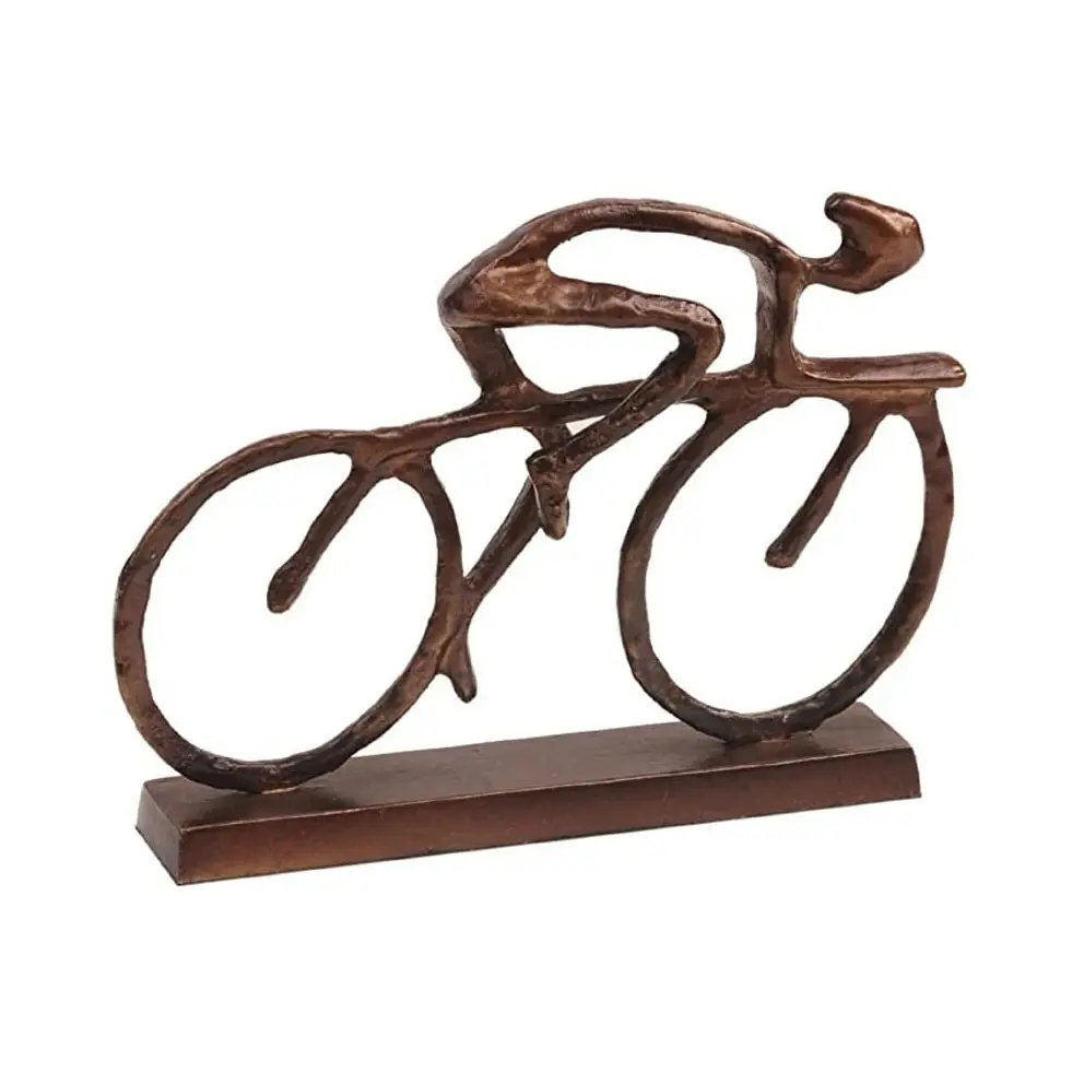 Sculpture De bicyclette squelette, course De France, pour éventail De cyclisme, ombre