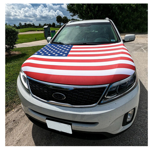 Спандекс растянутый пользовательский принт логотип кампании спортивные мероприятия все страны национальной сборной по футболу крышка капота автомобиля флаг - Product Image 4