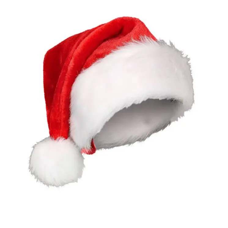 Cappelli rossi di babbo natale di natale di alta qualità per adulti e bambini decorazioni natalizie regali di capodanno forniture per feste a casa