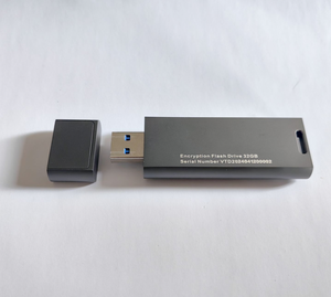 OEM批发定制徽标加密密码金属usb驱动器32gb 64gb 128gb 3.0快速带硬件写保护 - Product Image 4