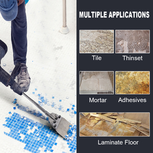 Raspador de suelo SDS Max, broca de cincel de escalado de eliminación Thinset de 6 pulgadas para martillo rotativo, hoja de acero de repuesto para mortero de vinilo para azulejos - Product Image 5