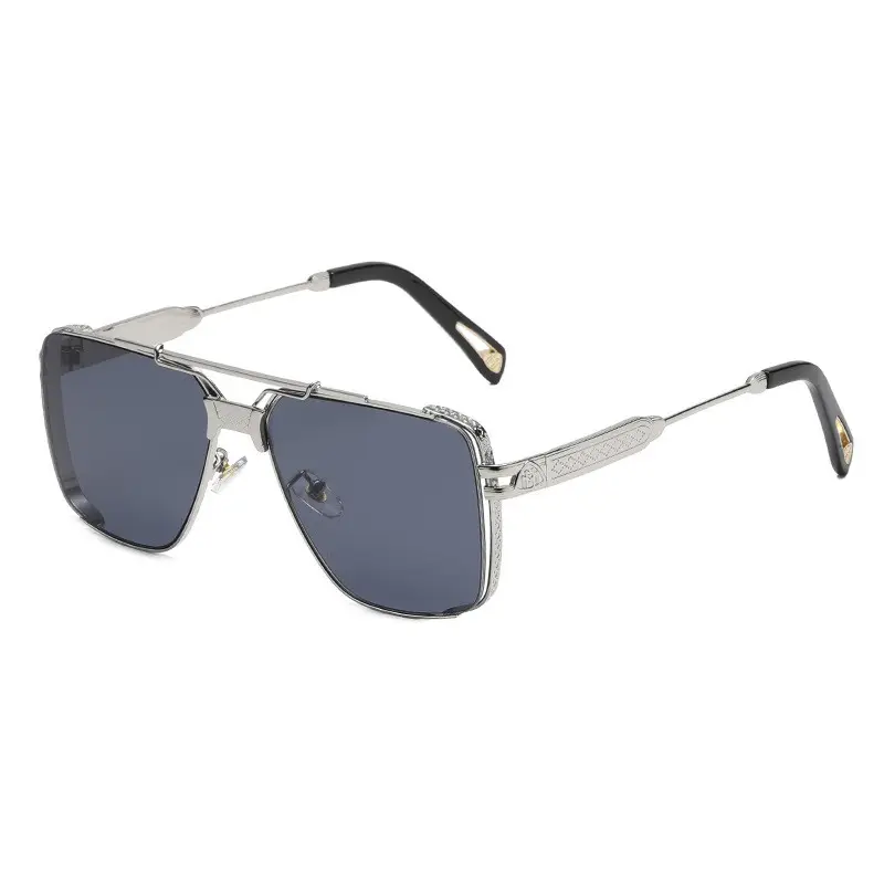 Mejores 2012 nuovi occhiali da sole con montatura quadrata UV400 in plastica Vintage da donna da uomo marca occhiali da sole tonalità sfumate