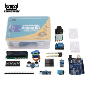 KUONGSHUN Sensormodul Starterset für Arduino Set R3 0.96 OLED 1602 LCD-Display mit Tutorial