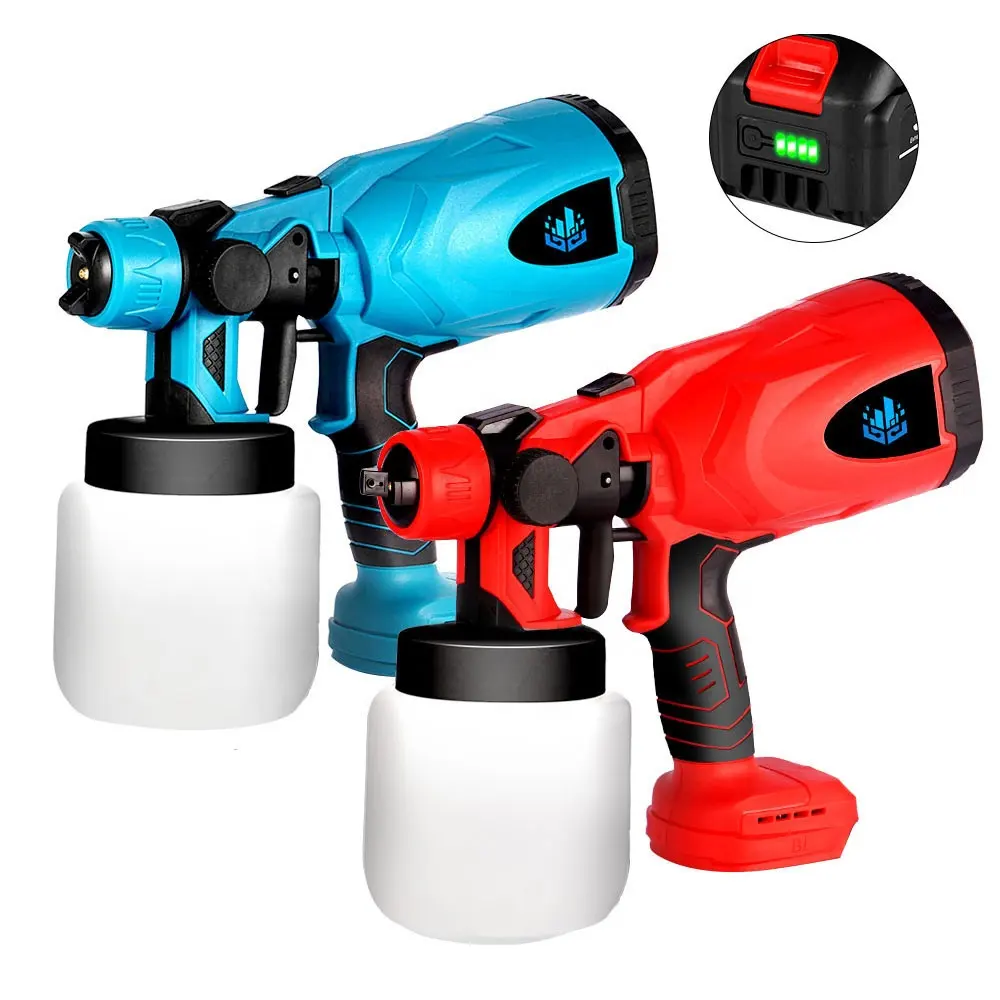 800ML Cordless Electric Spray Gun with Battery Household Disinfection Sterilization Portable Paint Sprayer
