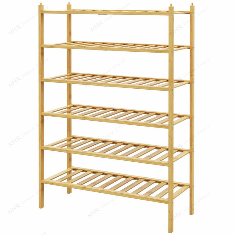 Bathroom Bamboo Furniture Towel Rack Clothes Holder Bookcase Shelf Storage Organizer Sundries Stash Corner Free Standing