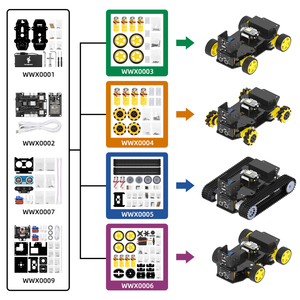 Kit di combinazione casuale motore + cingolato ruota cingolata Kit per Smart Car Robot Kit ruote elettriche per Arduino 4WD Robot Smart Car - Product Image 3