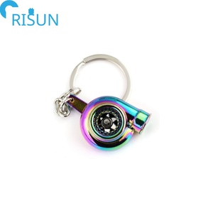 Customized Metal Simulation Car <strong>Turbo</strong> Turbocharger Keychains Keyrings Custom Spinning Turbine <strong>Key</strong> Chain KeyChains Keyring