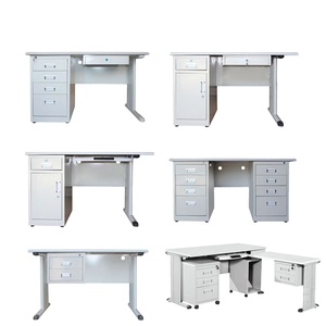 Chinese Factories <strong>Customize</strong> Multiple Office Furniture Steel Office Table Metal <strong>Computer</strong> <strong>Desks</strong> With Drawers and Locks - Product Image 1