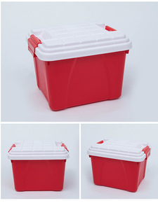 Basit araba saklama kutusu araba gövde büyük kapasiteli depolama dolabı araba çeşitli eşyalar saklama kutusu kapaklı kutu - Product Image 6