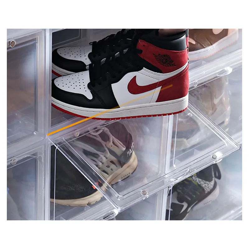 High Quality Storage Holders & Racks Transparent Acrylic Sneaker Box Storage /Plexiglass Shoes Display Acrylic Box