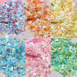 500g <strong>Mixed</strong> Sequins Shaker Multicolored Shell Flower Feather Hearts DIY Crafts Decoration <strong>Clay</strong> Pattern Model - Product Image 1