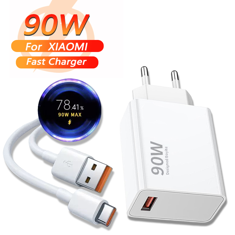 Chargeur blanc 90 W + câble 1 M