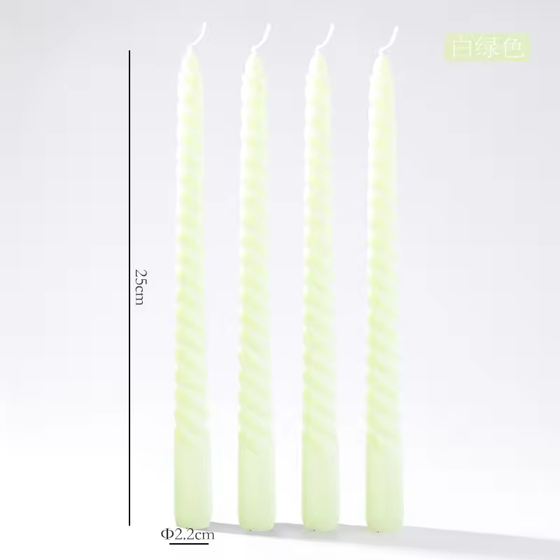 25cm spirale-blanc vert