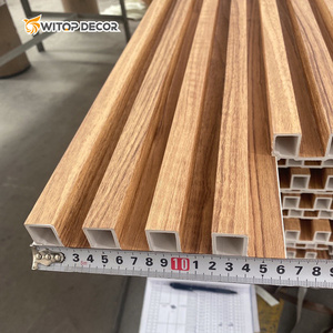 עמיד למים wpc קיר לוח pvc סרט עץ פלסטיק wcercerted חיפוי קיר פנימי פנימי לקישוט פנים