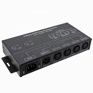 DMX512 4CH amplificador de señal divisor 4 vías DMX124 repetidor de señal distribuidor 4 salidas para escenario DJ luz 110V-220V ENTRADA DE CA - Product Image 2
