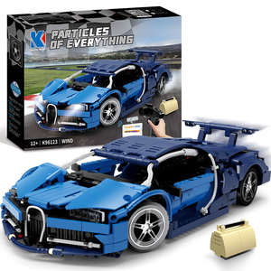 HW Игрушечная модель автомобиля, набор строительных блоков с дистанционным управлением, программируемая дорожка, Lambo Bugatti, спортивные детские 850, 2,4 г, ABS - Product Image 6