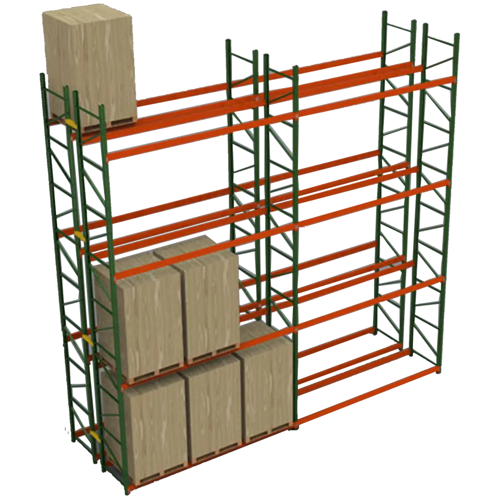 Estante vertical para almacenamiento de palés, estantería tipo agujero de calabaza, en forma de lágrima, 3 ''x 3'', 2''