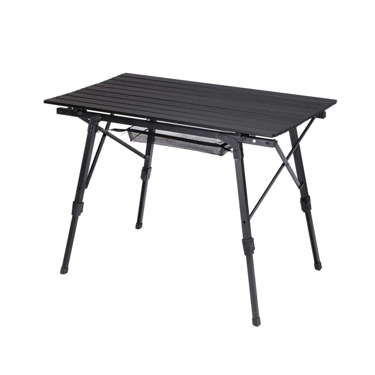 Yilu Matte Black Camping Tafel Outdoor Klaptafel Aluminium Houten Picknick Camping Tafel