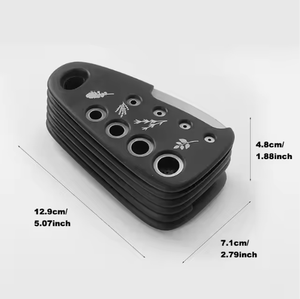 Bindirilmiş mutfak alet kavun rende ot kesici sarımsak değirmeni konserve açacağı peynir rende pizza bıçağı baharat seti - Product Image 5