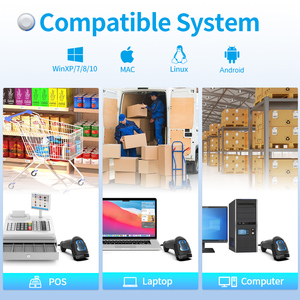 Xincode 2D Wireless Scanner Qr-Code-Scan-Leser Supermarkt Barcode-Scanner Qr-Leser Code Barcode-Scanner 1D