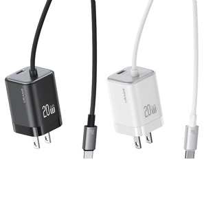 USAMS CC268 PD 20w Gan telefon evrensel adaptörleri abd Plug tipi C Usb 8 Pin hızlı şarj Mini taşınabilir hızlı şarj - Product Image 1