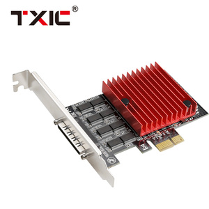 Low Profile DB9 <strong>RS232</strong> <strong>Serial</strong> I/O Controller PCIe 1X to 8 <strong>Serial</strong> <strong>Port</strong> Expansion Card Converter Adapter for POS ATM Printer - Product Image 1