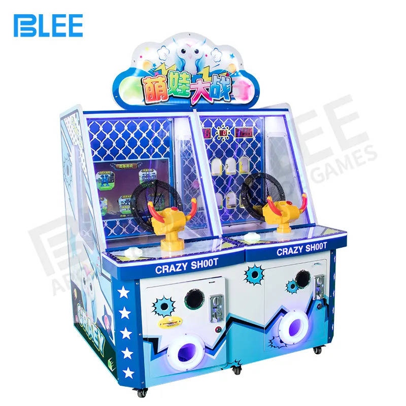 Jogo de filmagem de moedas internos de diversões, máquina de arcade infantil operada por moedas