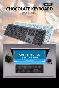 Teclado inalámbrico de marca personalizada de fábrica, teclado de tamaño completo para computadora de 2,4 Ghz para PC, portátil, oficina en casa - Product Image 3