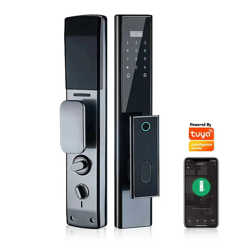 Tediton Tuya Wifi biometrico digitale intelligente Push Pull Smart serratura della porta con la fotocamera